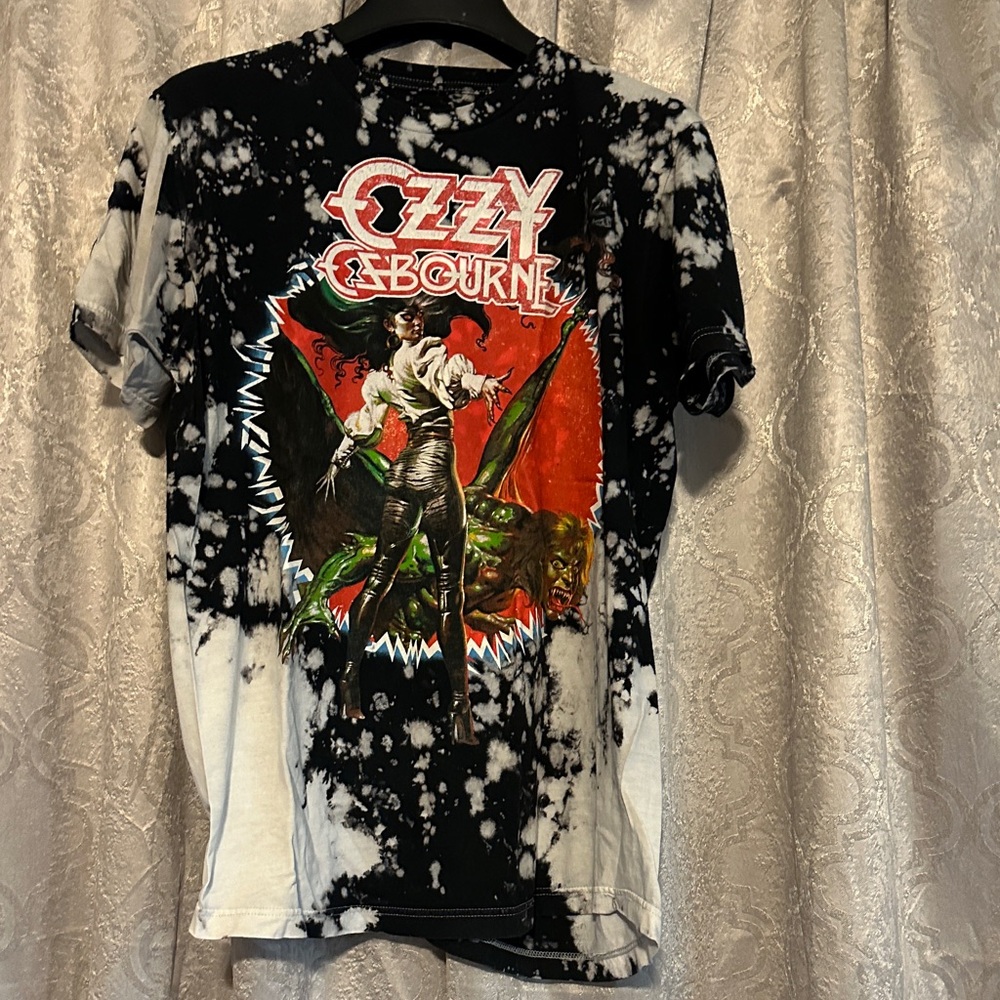 Black and White Tie-Dye Men's T-Shirt